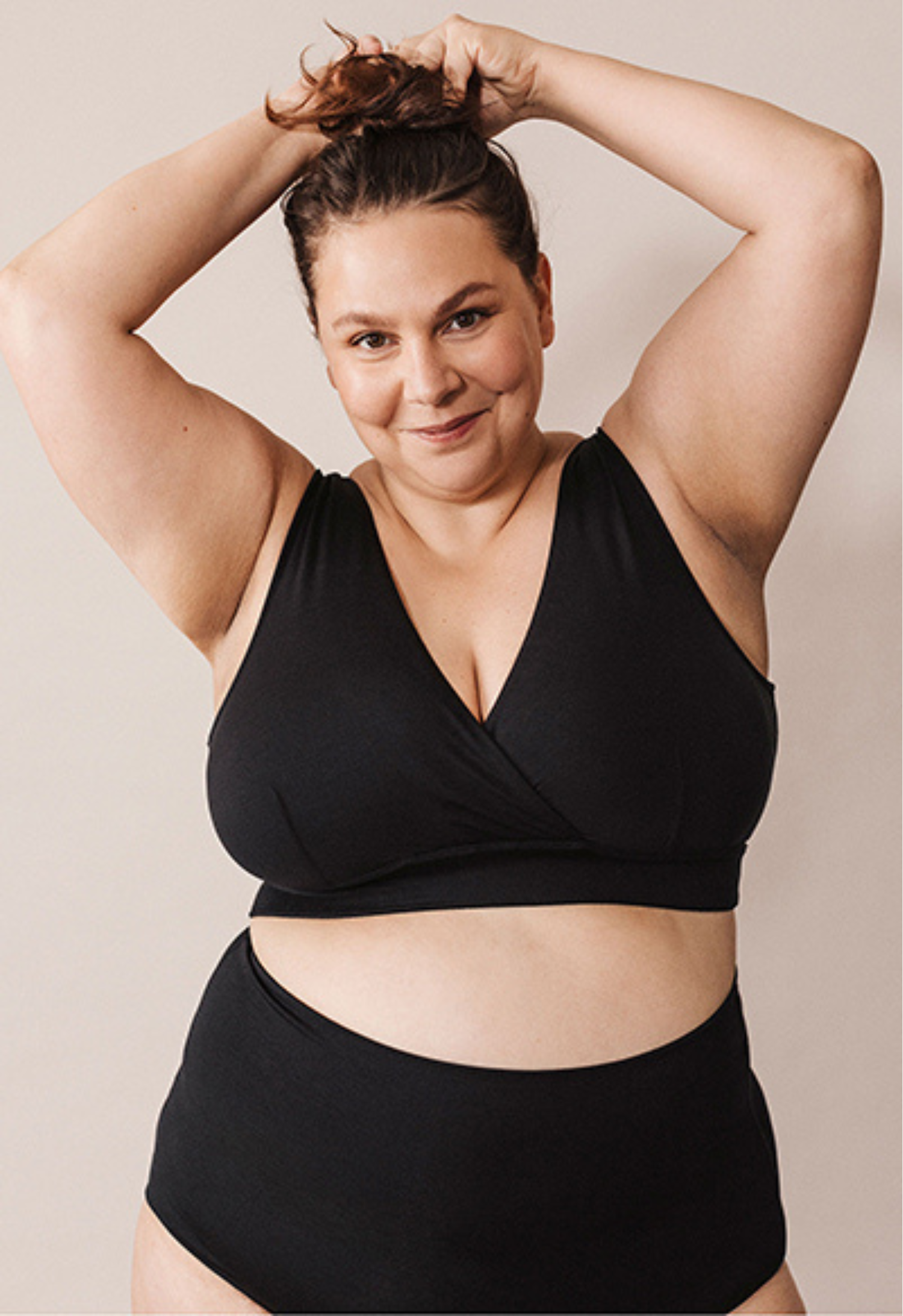 Soft nursing bra 34D - 48DDD-E - Black